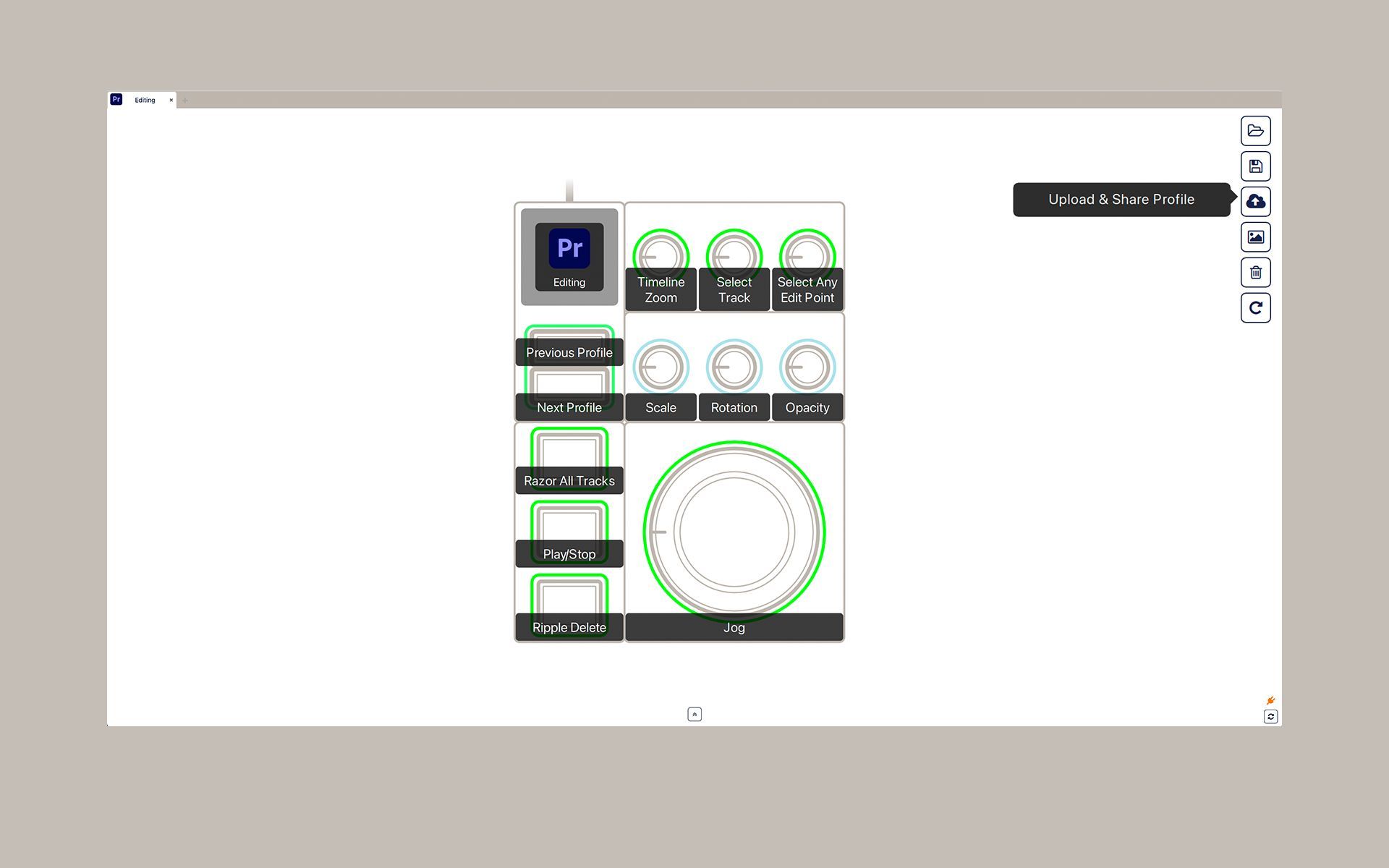 monogram profile sharing