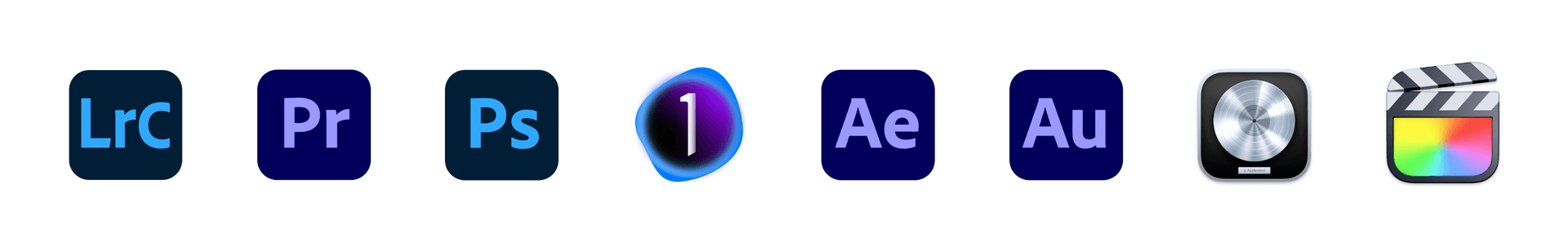 Applications that Creative Consoles works with, including Lightroom, Unreal Engine, Premiere Pro, Photoshop, Capture One, After Effects and Audition